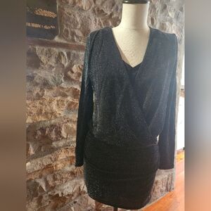 Elegant Black Long Sleeve Dress